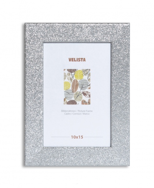 Рамка для фотографії зі склом Веліста 25W-81010-18v 1 фото 21х30 см срібний 
