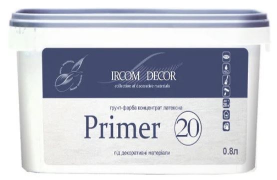 Ґрунтовка адгезійна Ircom Decor Primer 20 під декоративні матеріали 0.8 л