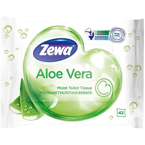 Туалетний папір вологий Zewa Aloe Vera 42 шт.
