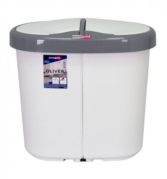 Відро для сміття Eurogold OLIVER 25 л білий 881125