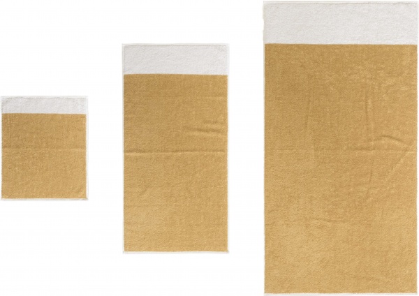 Рушник 40x50 см бежевий із білим ABC 