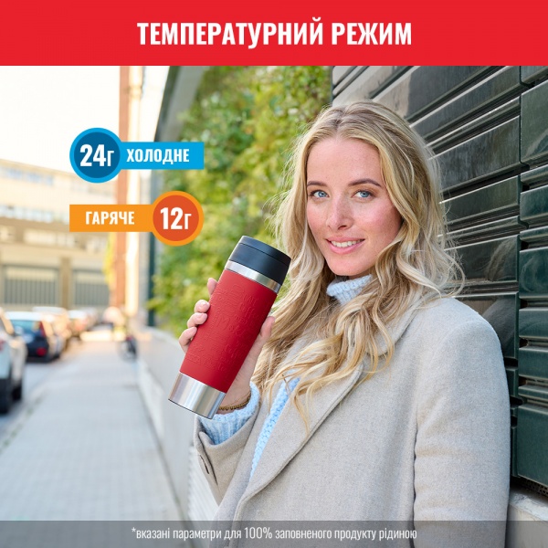 Термочашка Travel mug 0,5 л червона k3084214 Tefal