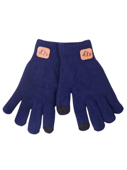 Рукавички YO! (5904921651103) р.20 темно-синій 