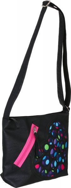 Сумка через плече чорний Э18112 