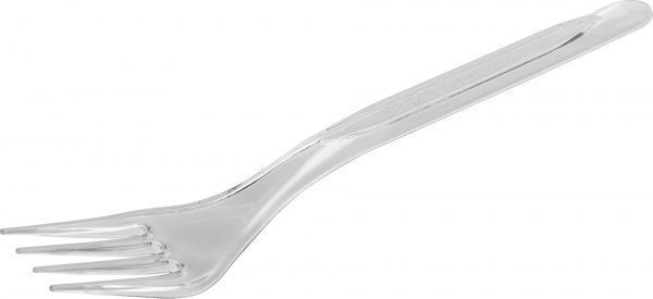 Виделка пластикова прозора 10 шт.