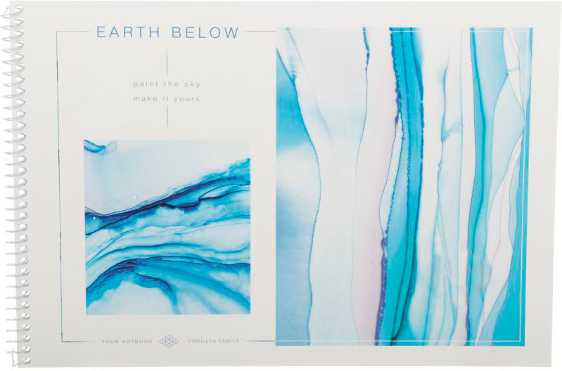 Альбом для рисования А4 36 листов на спирали в ассортименте Поділля