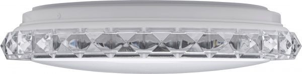 Світильник світлодіодний Hopfen Siyanie з пультом ДК 28 Вт білий/хром 3000-6000 К 