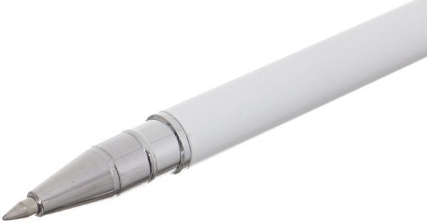 Ручка гелевая металлическая Единорог белый 