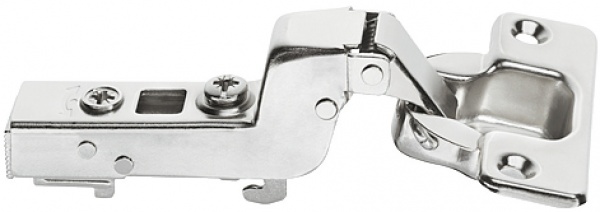 Петля внутренняя с доводчиком Metalla D SM 300 + монтажная планка под шуруп 483.01.792 Hafele 