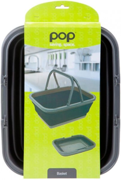 Кошик Summit 17,5 л Pop Folding Basket Black/Grey