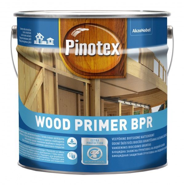Ґрунт для дерева Pinotex Wood Primer BPR прозорий 10 л