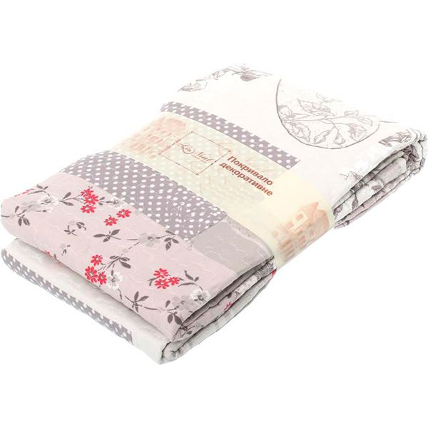 Покривало Basic Печворк мікс стьобане 220x240 см La Nuit з візерунком 