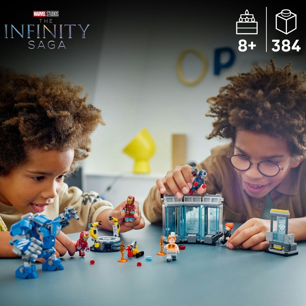 Конструктор LEGO Super Heroes Marvel Лабораторія Залізної Людини: зал обладунків 76315