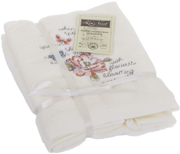 Набір рушників Sping flowers 40x70 см молочний La Nuit 