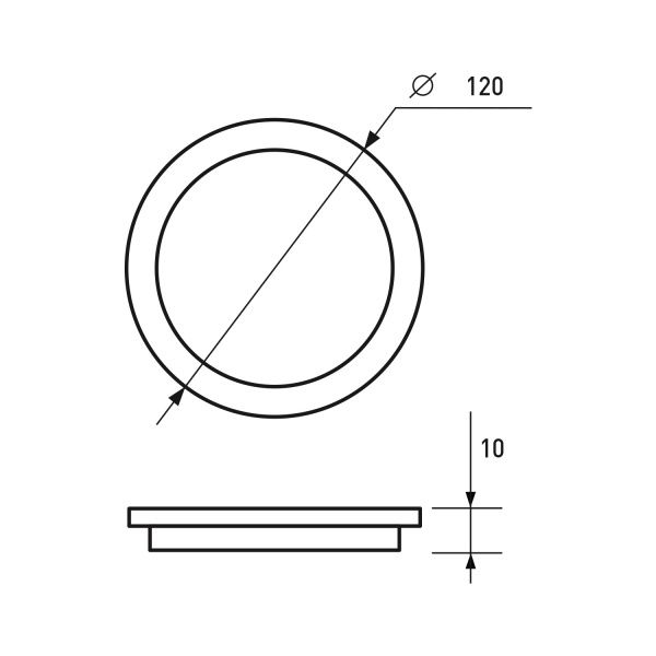Светильник точечный Eurolamp Downlight R 2 шт./уп. 6 Вт 4000 К белый/серебро 