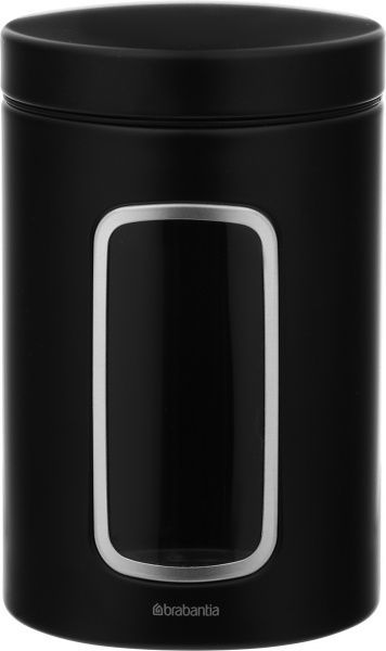 Банка Canisters 1,4 л черная Brabantia