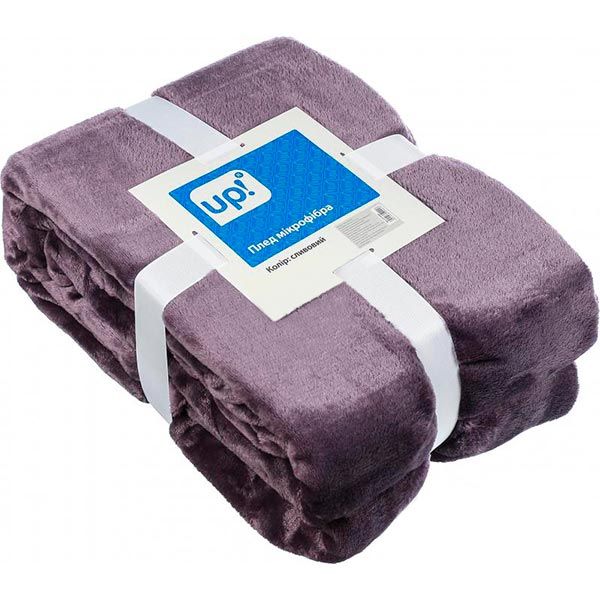 Плед мікрофібра Underprice сливовий 200x220 см