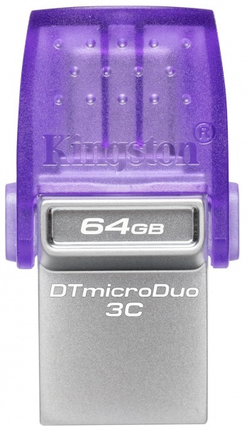 Флешпам'ять Kingston DataTraveler microDuo 3C 64 ГБ USB 3.2 USB Type-C (DTDUO3CG3/64GB) 