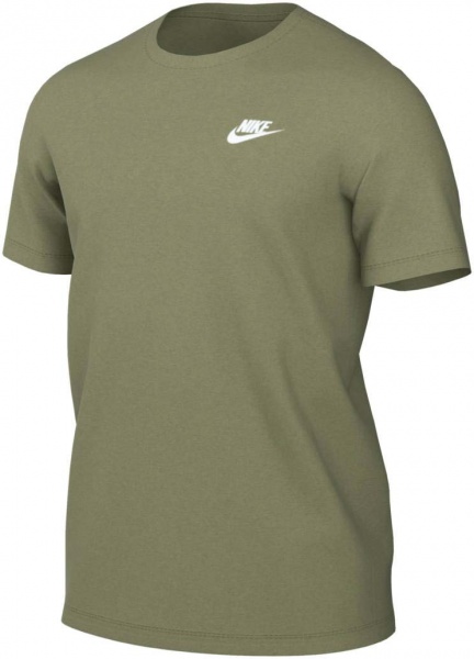 Футболка Nike CLUB TEE AR4997-334 р.S оливковый