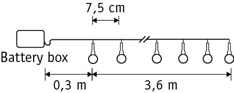 Электрогирлянда Led 48 ламп 3,9 м 