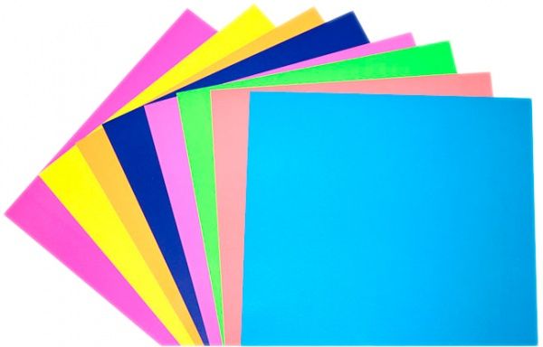 Набір картону кольорового, Флуоресцентний А4 8 кольорів