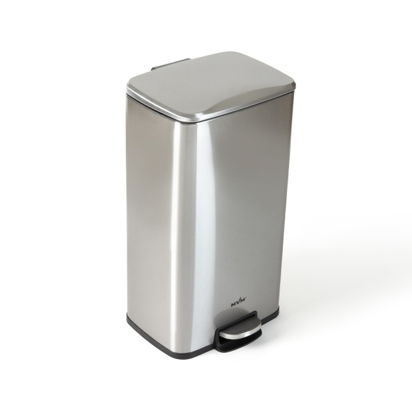 Ведро с крышкой MVM BIN-15 30L SS STEEL SQUARE 30 л стальной 