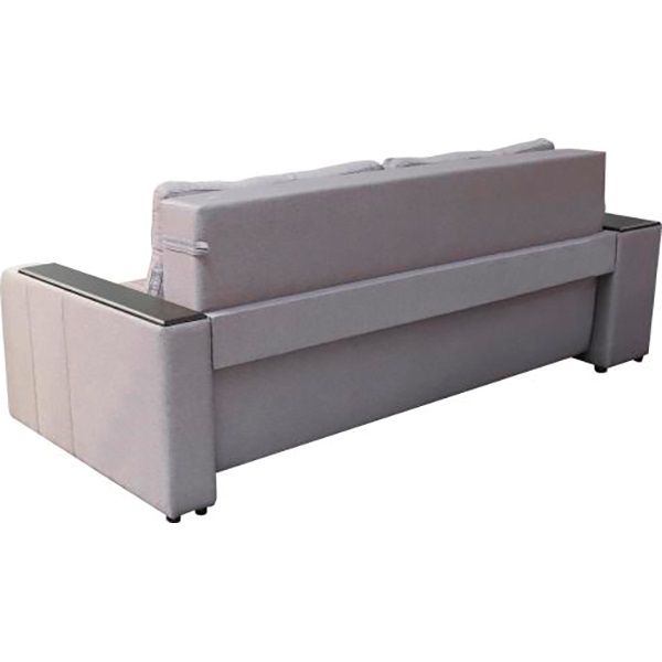 Диван прямий Кедр Плейн ліва ніша сірий 2400x1030 мм
