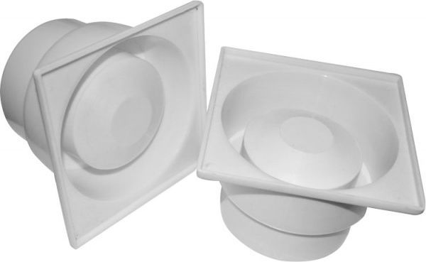 Душевой трап Water House вертикальный D50 с пластиковой решеткой 150х150 сухой затвор