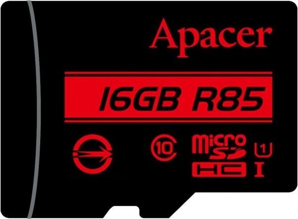 Карта памяти Apacer microSDHC 16 ГБ UHS Speed Class 1 (U1)Class 10 (AP16GMCSH10U5-R) AP16GMCSH10U5-R 