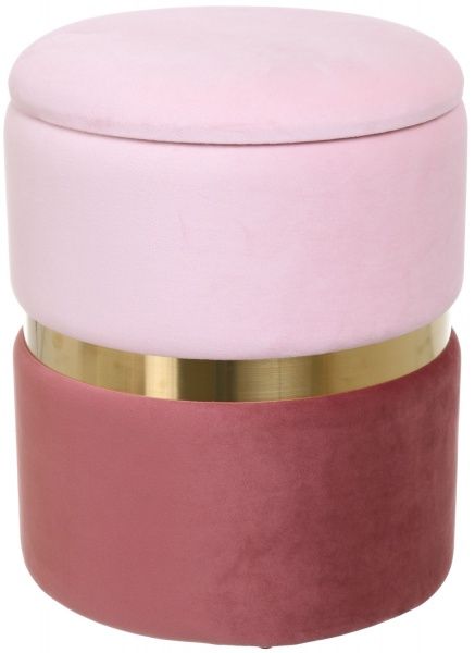 Скриня-пуф Bernard 31,5х31,5х38 см світлий роуз голд 
