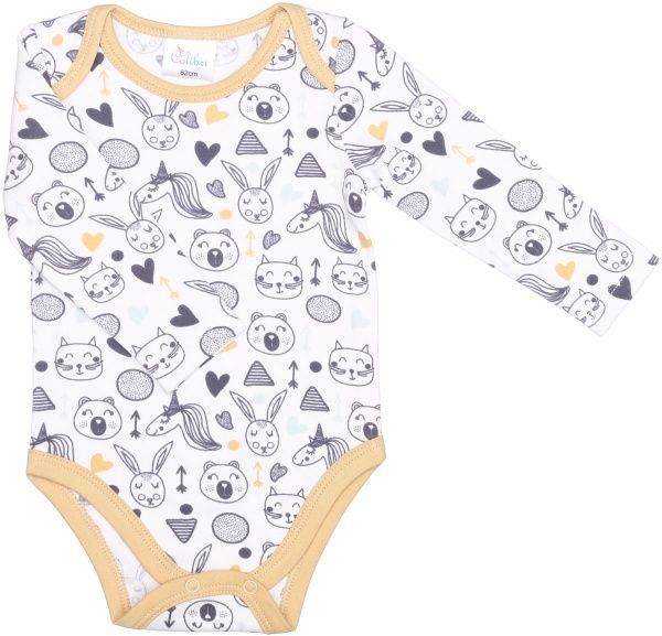 Боді Colibrі з довгим рукавом р.68 бежевий CLB002 