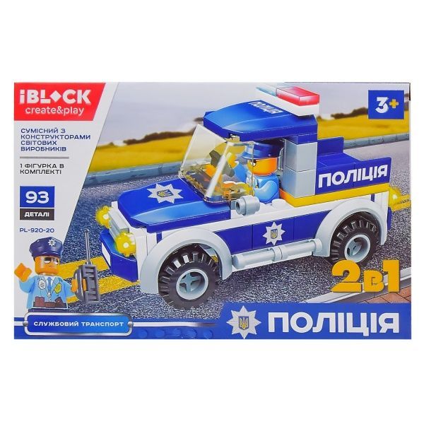 Конструктор Iblock Поліція 6 в асортименті PL-920-20