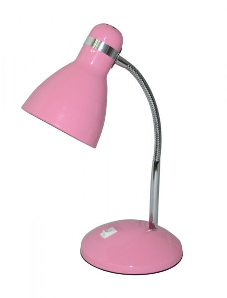 Настольная лампа Геотон 803-3 1x40 Вт E27 розовый 48767 