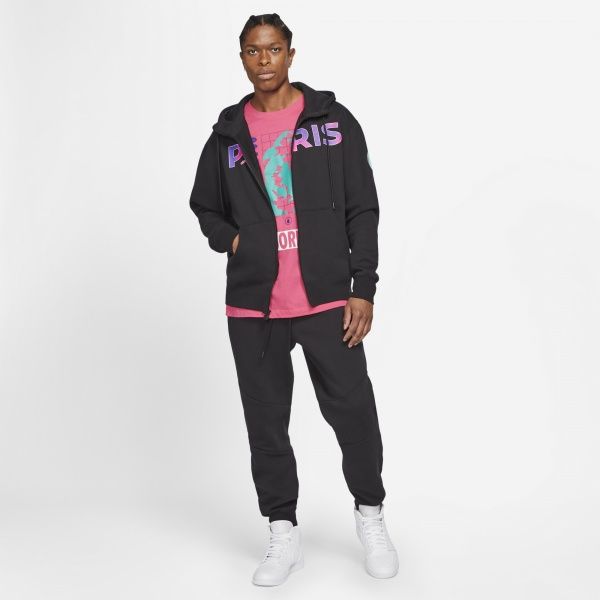 Джемпер Nike M J PSG FLEECE FZ CK9641-010 р. S чорний