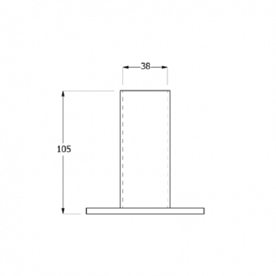 Кріплення з круглою основою 38x105 мм 1 шт. 