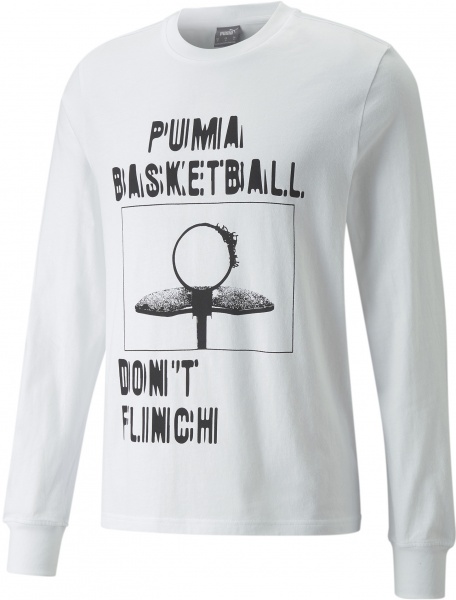 Футболка Puma Timeout LS Tee 53236002 р.S белый