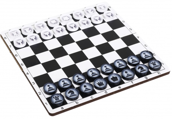 Игровой набор Шахматы и шашки карманные 2 в 1 200х100 мм