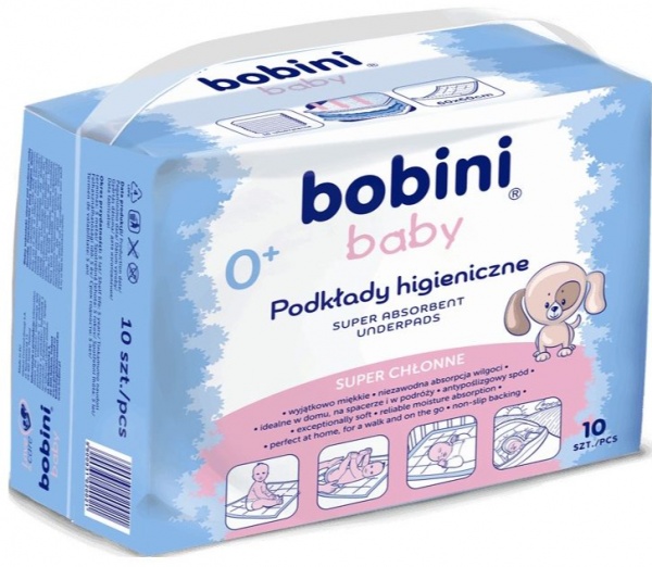 Пелюшки Bobini Baby 60х60 см білий 