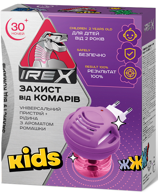 Прилад IREX Kids від комарів з рідиною 30 ночей