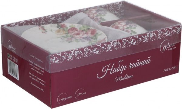 Набор для чая A0530-S06 Madelaine Color 250 мл Astera