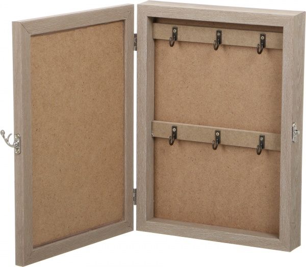 Ключниця світле дерево, на 5 гачків