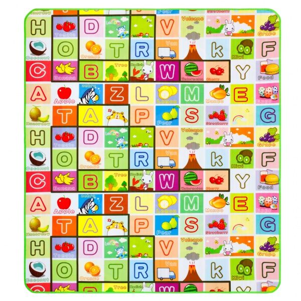 Розвиваючий килимок Ланор бебі мат (200x180x0,5 см) Парк/Алфавіт