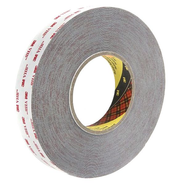 Монтажная двусторонняя лента 3M VHB сверхпрочная серая 9 мм х 2 м толщина 1,1 мм
