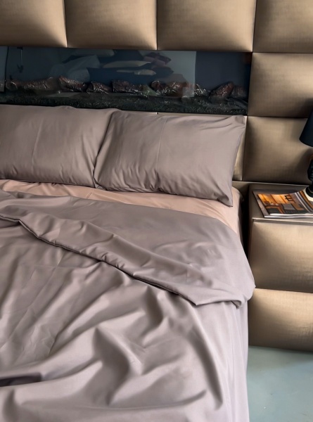 Комплект постільної білизни Le Colore коричневий 1,5 [128] Brown Heather 