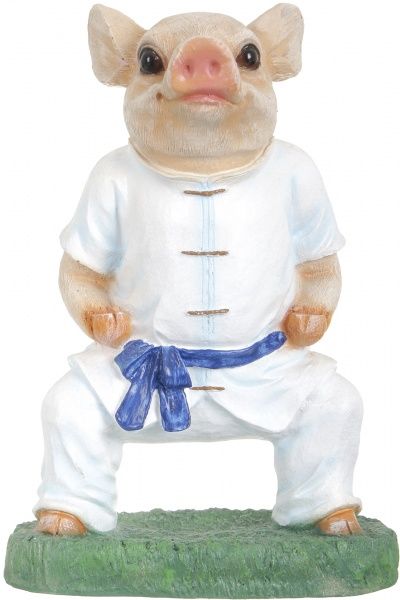 Фігурка садова Свинка Каратист