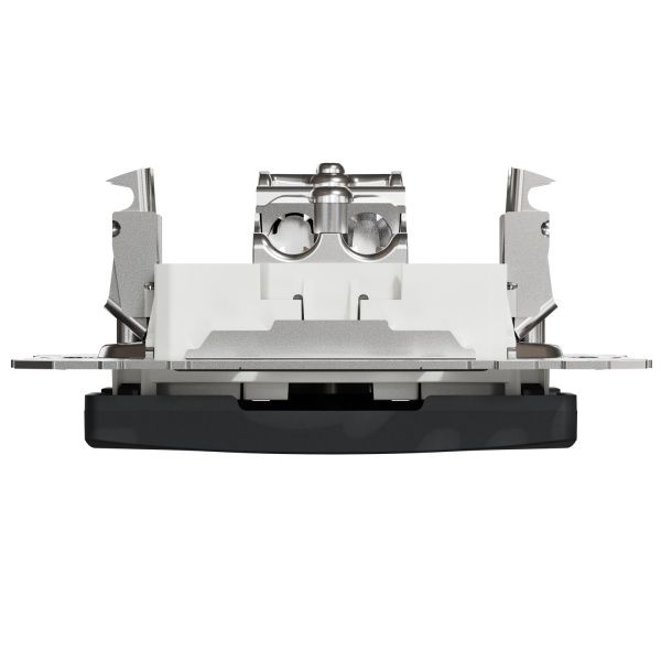 Розетка TV оконечная Schneider Electric Sedna Design без шторок без крышки черный SDD114471