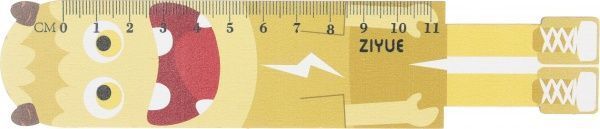 Линейка Зомби бежевый 11 см