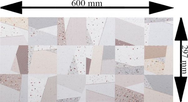 Плитка Cersanit Ровена паттерн сатін 29,7х60 см 