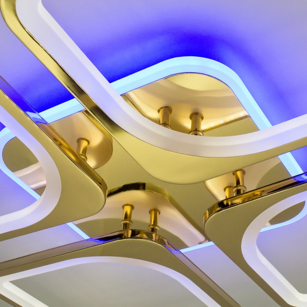 Люстра светодиодная Luminaria 4Q550/90 100 Вт золотистый LOOK RGB 100W GOLD 