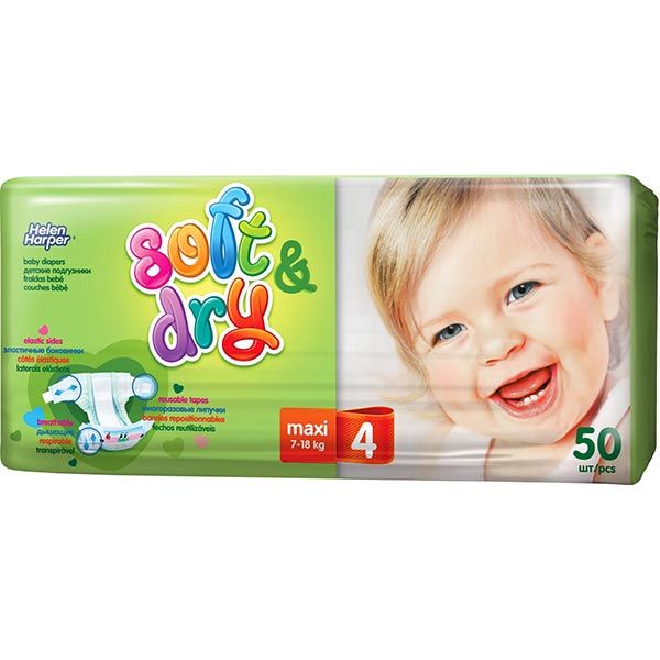 Підгузники Helen Harper Soft Maxi 7-18 кг 50 шт